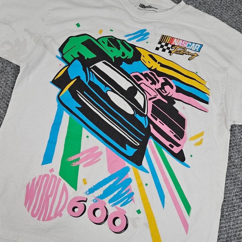 NASCAR Racing World 600 T-Shirt Colorful Graphic XL AOP - Picture 1 of 6